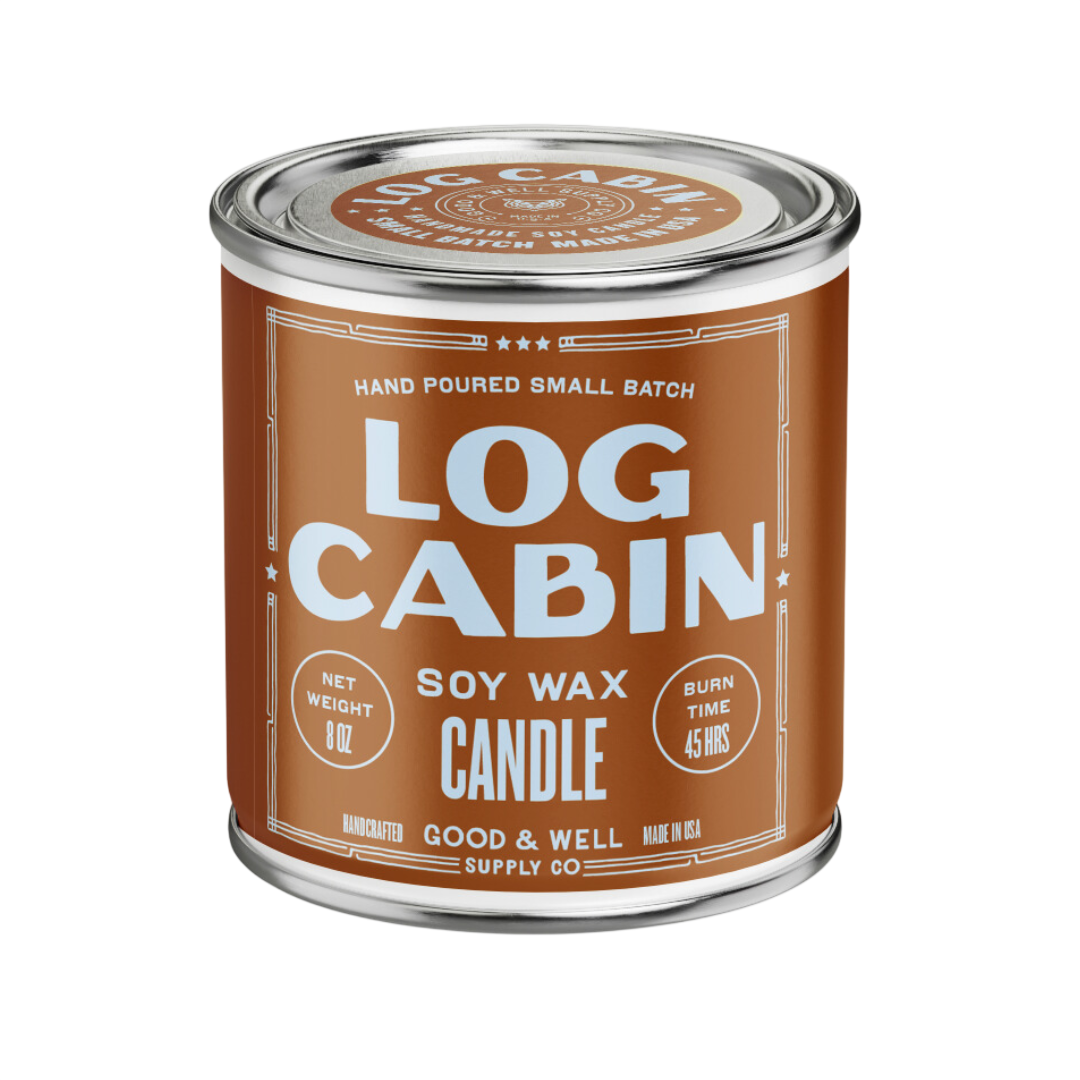 Log Cabin Happy Place Candle