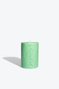 Freyr | Rune Pillar Candle | Norse Magic | Wealth