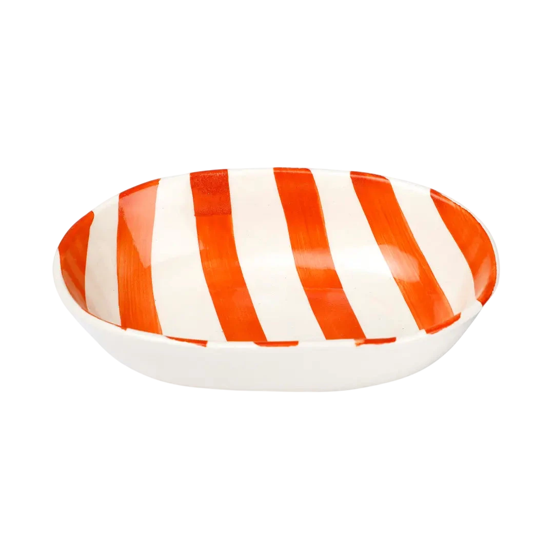 Ceramic Stripe Bowl (Set of 2)