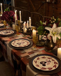 Americano Dinner Plate Set of 12 - Multi