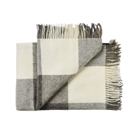 Silkeborg Uldspinderi Ærø Throw - Grey White