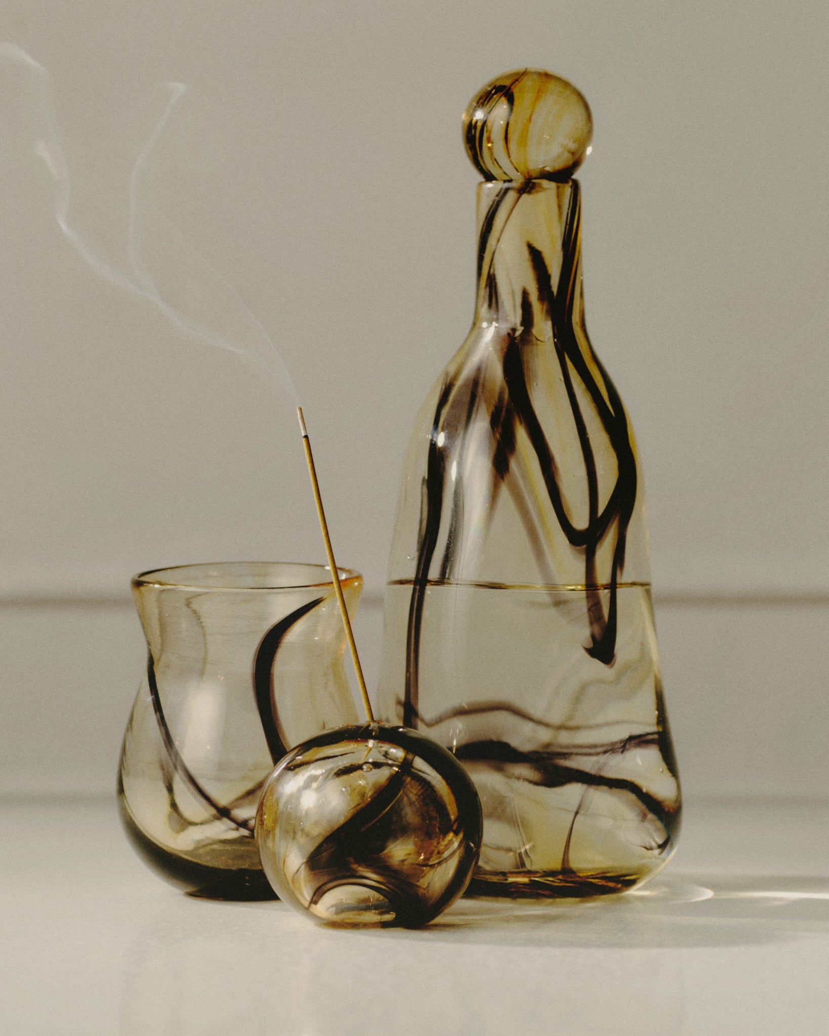 Glass Bottle in Fumé