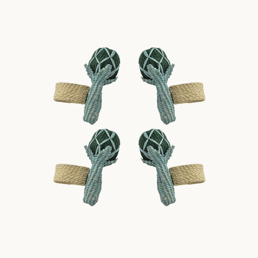 Artichoke Napkin Rings (Set of 4)