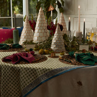 Dot Print Tablecloth - Green