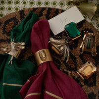 Single Gem Placecard Holder - Emerald (Set of 2)