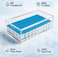 Storage Box - Acrylic with Slide Top