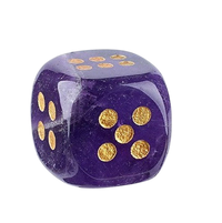 Dice - 15mm Natural Jade Laser Engraved Cube Dice with Rounded Edges Semi-Precious Stone (Set of 2)