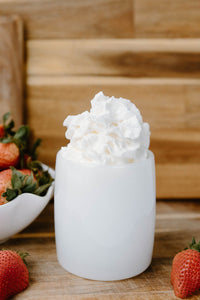 4 Pack double wall glass tumbler - Whipped Cream