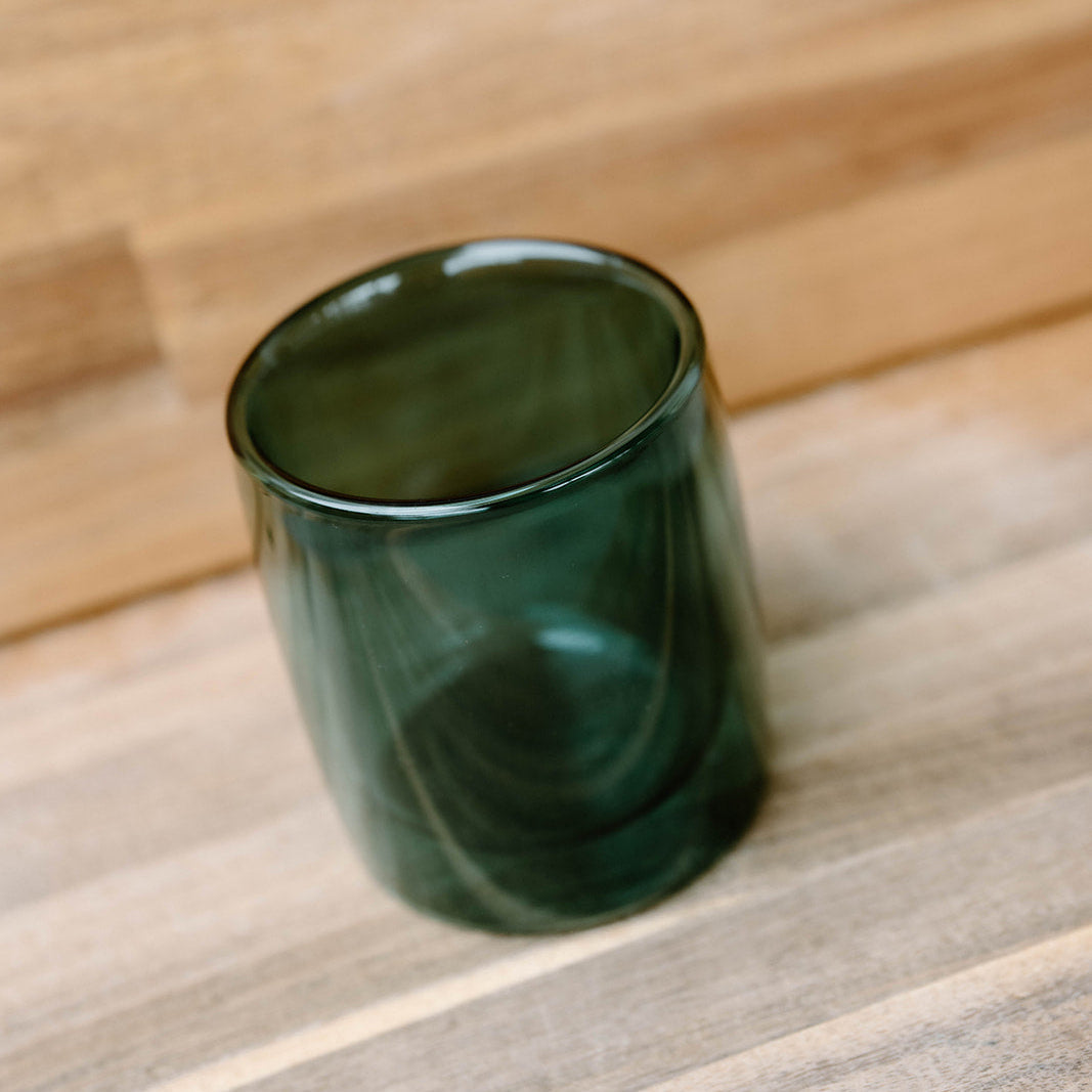 6 Pack double wall glass tumbler - Deep Sea