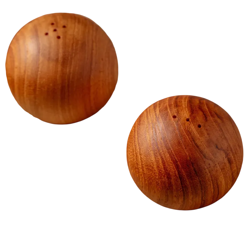 Teak Salt & Pepper Shaker Set