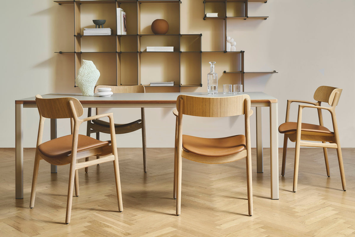 Bent Hansen Asger Chair, Oiled Oak, Cognac Zenso 2 Leather Seat