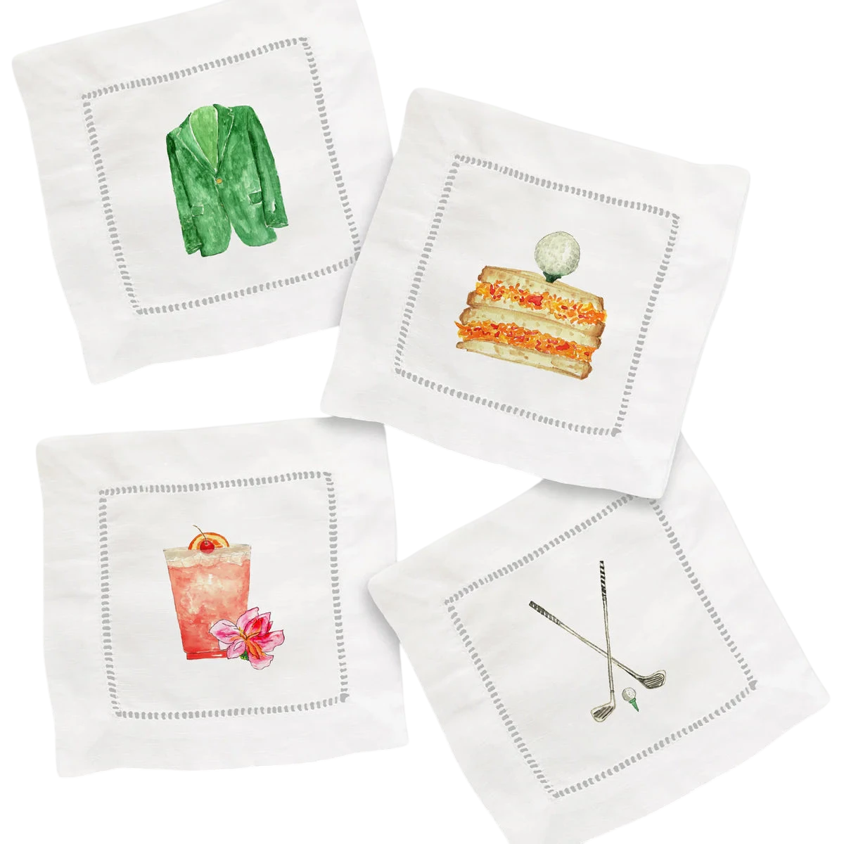 Augusta Cocktail Napkin Set