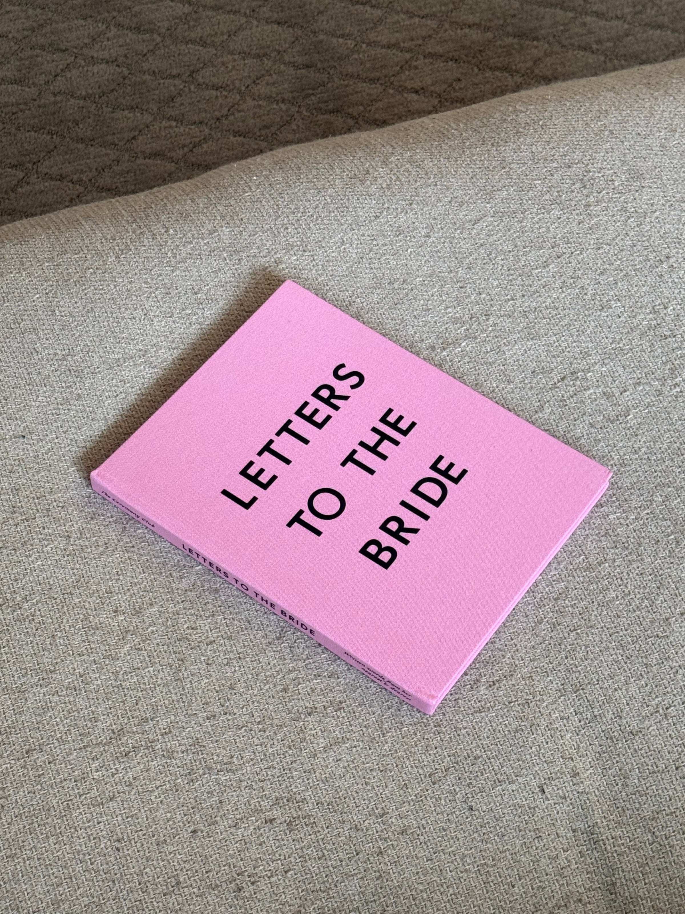 Letters to the Bride Book in Pink