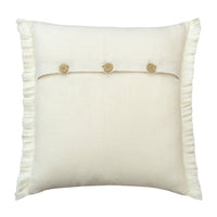 Hand Embroidered Silken Rose Pillow Cover 20"x 20"