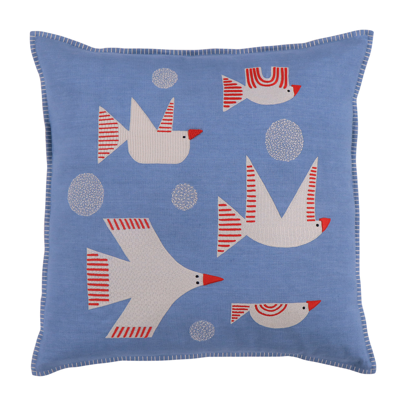 Birds Pillow Cover 20x20 in