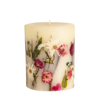 Apricot Rose Medium Round Botanical Candle