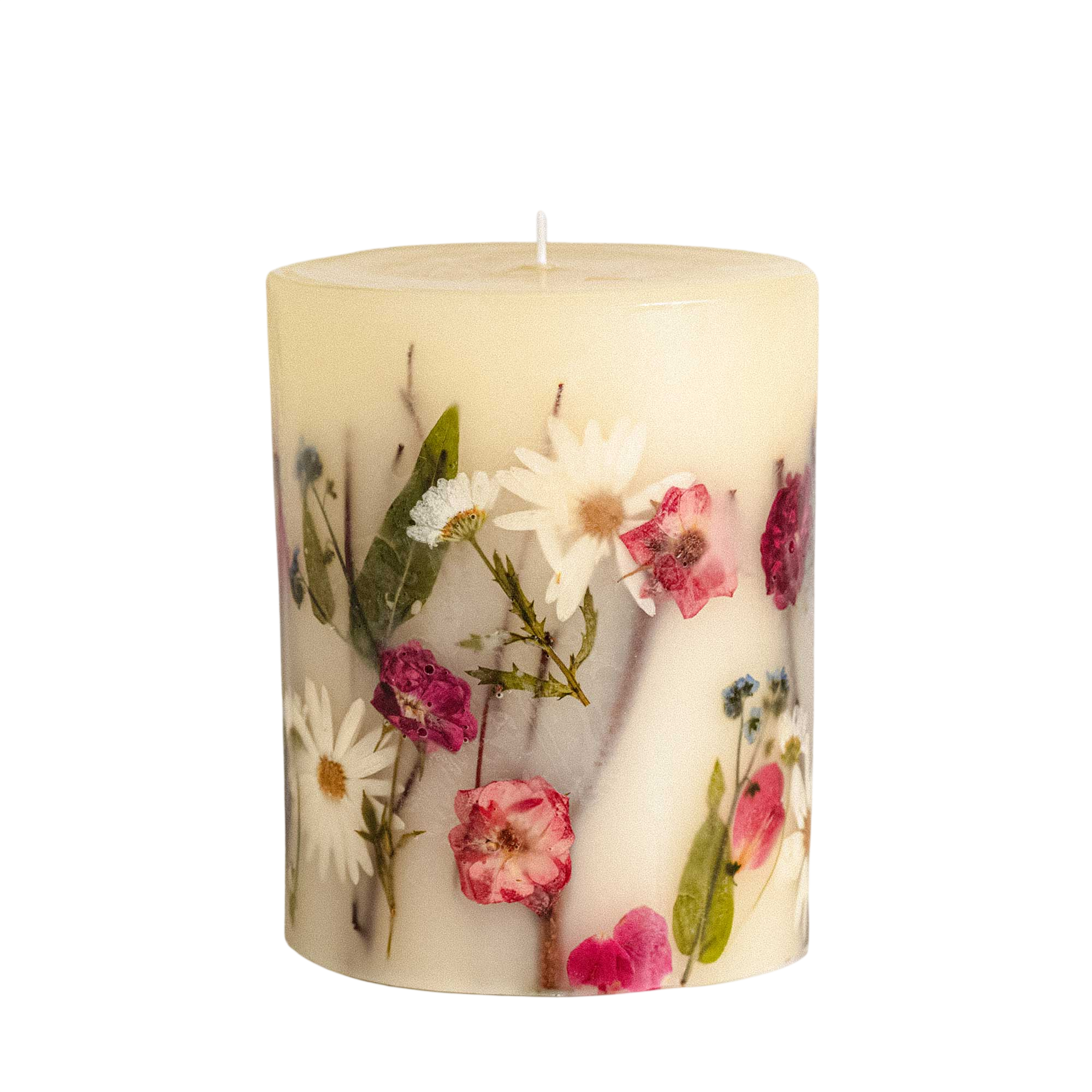 Apricot Rose Medium Round Botanical Candle