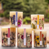 Roman Lavender Small Round Botanical Candle