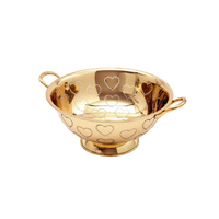 Brass Heart Colander