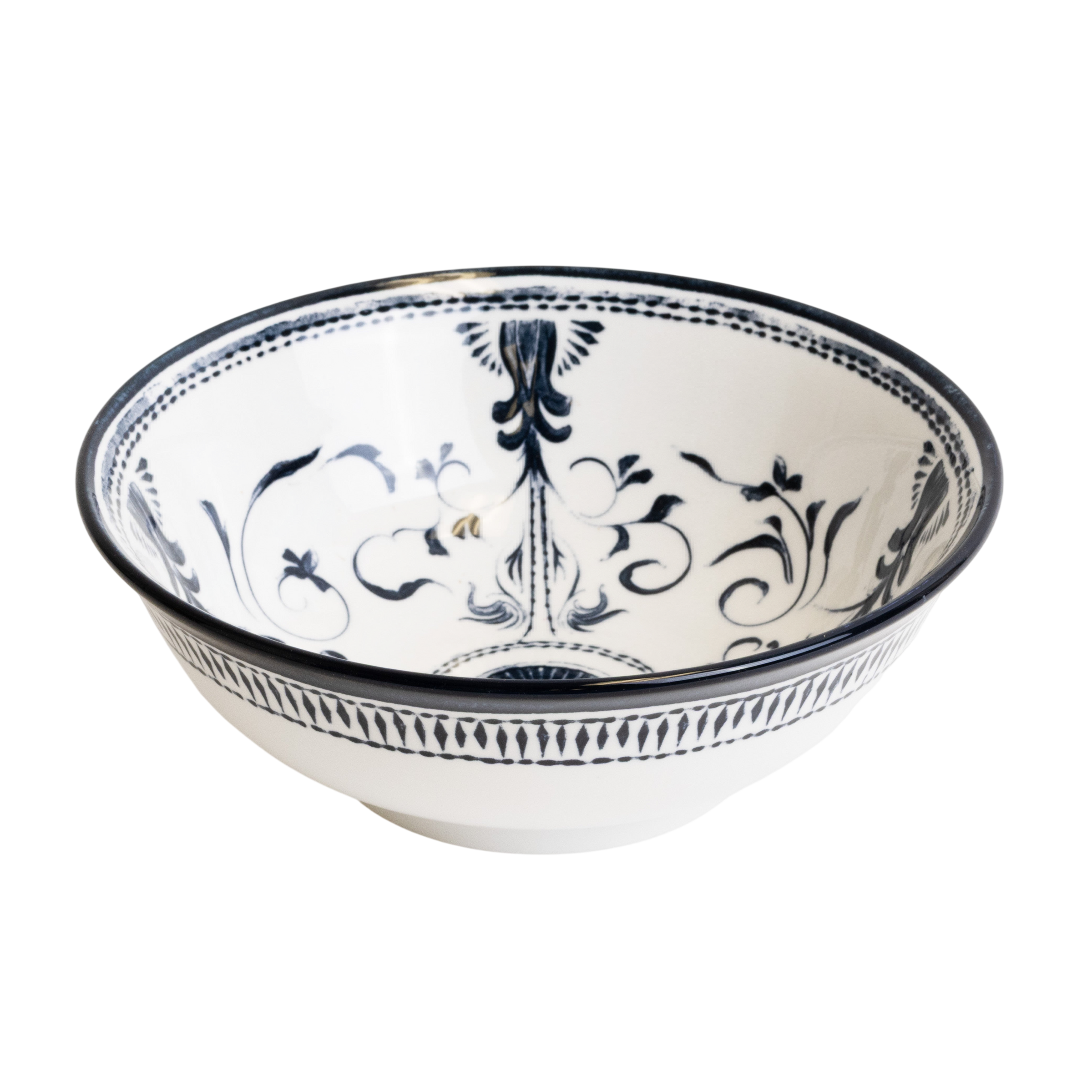 Bruges Porcelain Ramen Bowl  - Blue