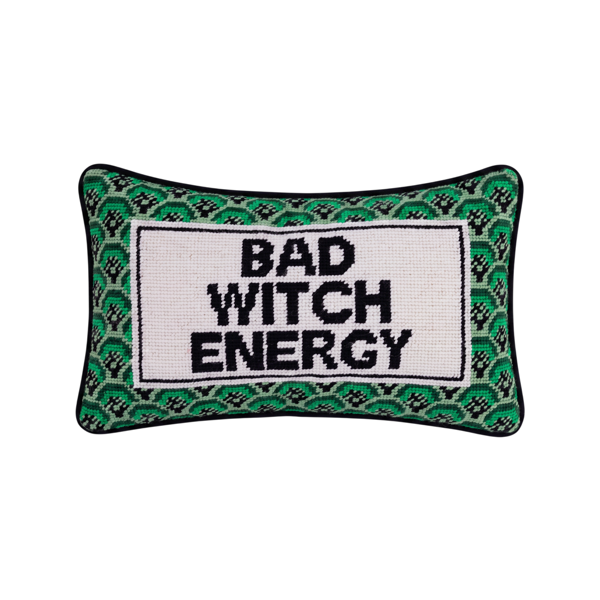 Bad Witch Energy Needlepoint Pillow