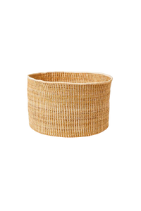 Banana Leaf Floor Basket in Mixed Natural