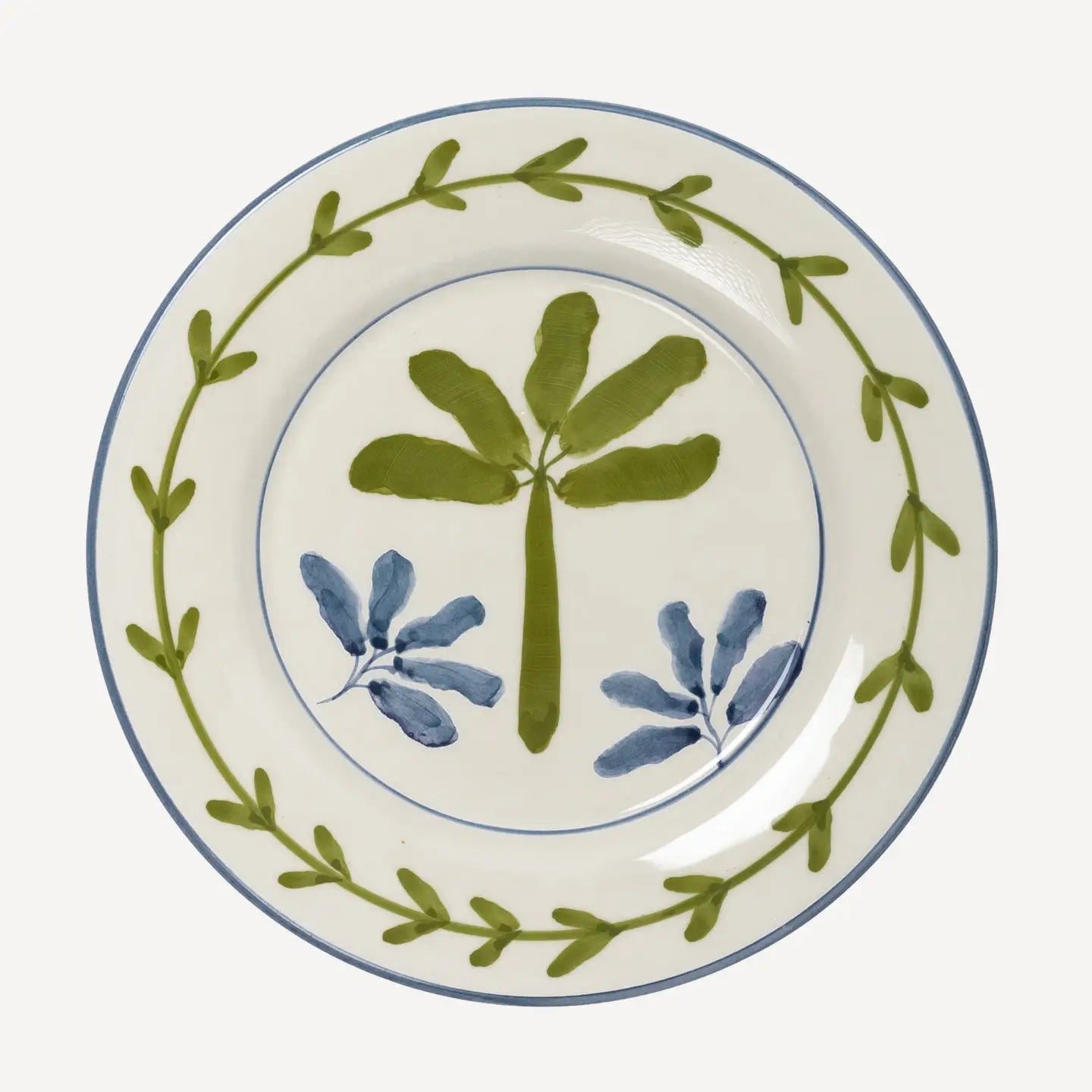 Bananeira Hand-Painted Salad/Dessert  Plate
