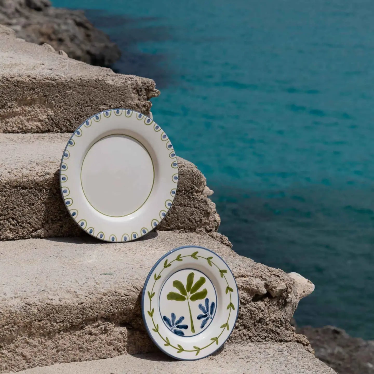 Bananeira Hand-Painted Salad/Dessert  Plate