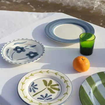Bananeira Hand-Painted Salad/Dessert  Plate