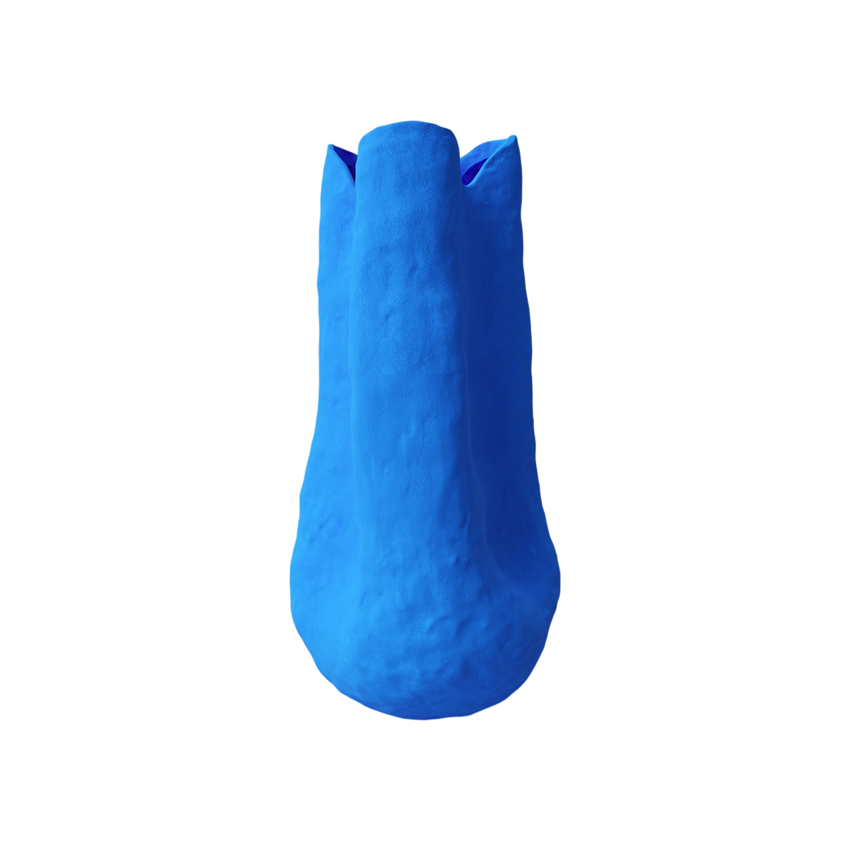Barbara Matte Blue Porcelain Vase