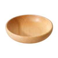 Beech Shallow Bowl - Wood Salad or Fruit Bowl