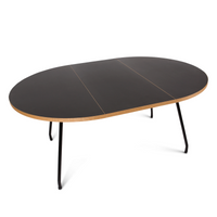 Bent Hansen Primum Table, Black Linoleum