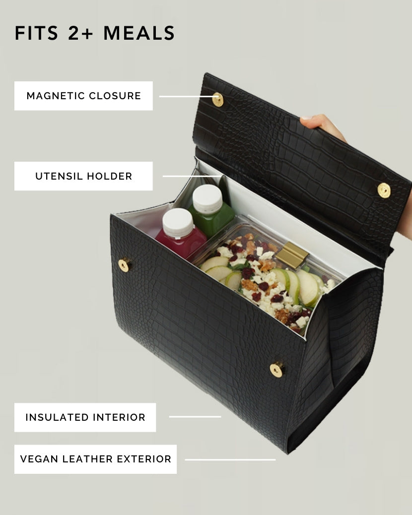 THE LARGE LUNCHER - BLACK CROC