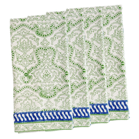 Block Island Block Print Dinner Napkins