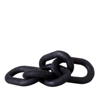Charcoal Wood Chain, Large Link