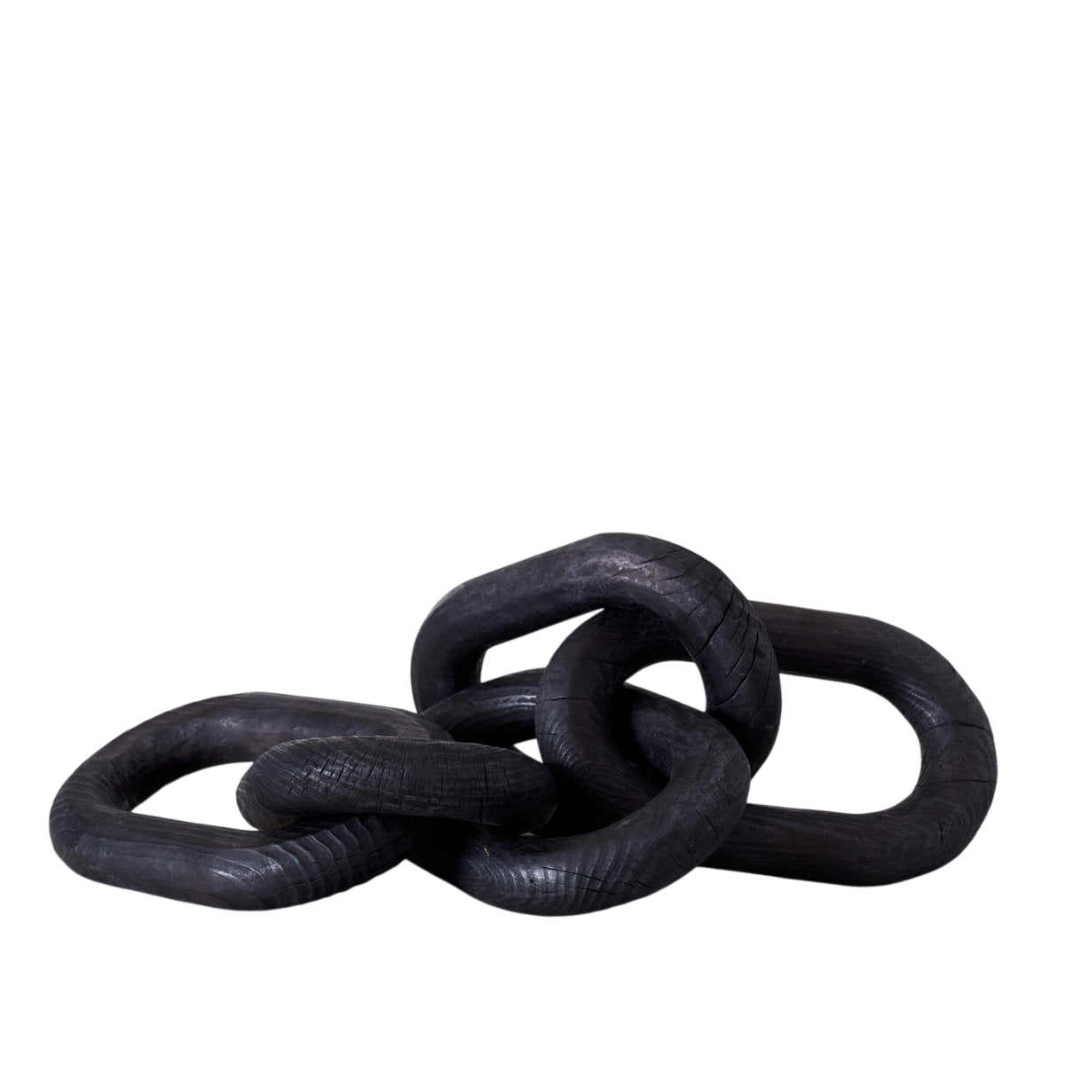 Charcoal Wood Chain, Large Link