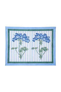 Blue Hydrangea Blockprint Placemat