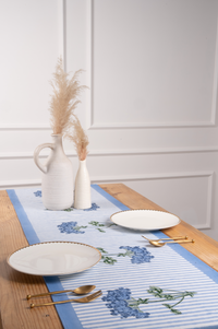 Blue Hydrangea Tablerunner