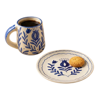 Anaar Ceramic Breakfast Set - Coffee Cup & Side Plate