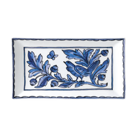 Blue Bird Rectangular Plate, Set of 4
