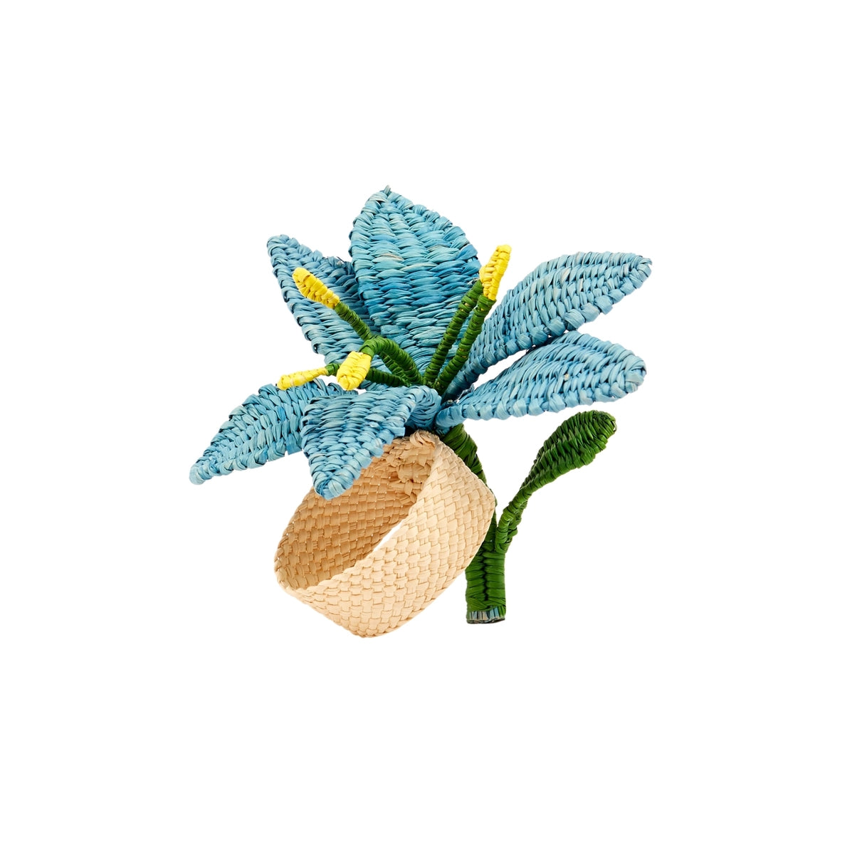 Blue Lily Napkin Ring