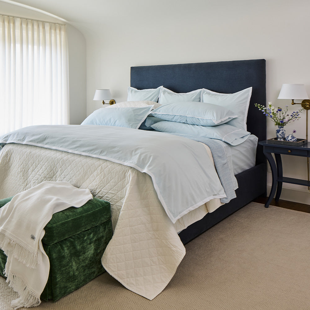 Essential Piping Duvet Cover & Sham Bundle