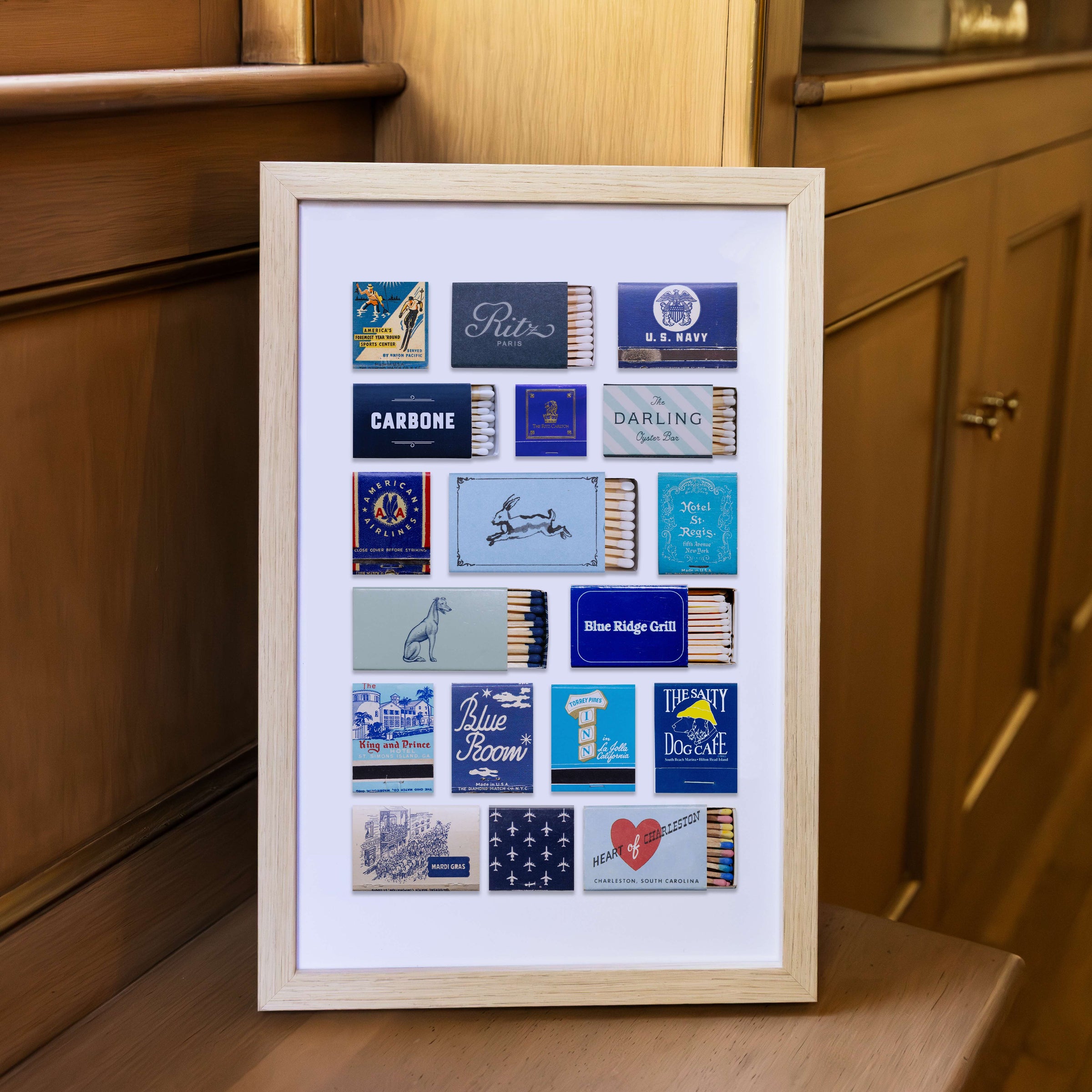 Blue Collage Poster