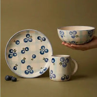 Hand-Painted Ceramic Dessert Plate