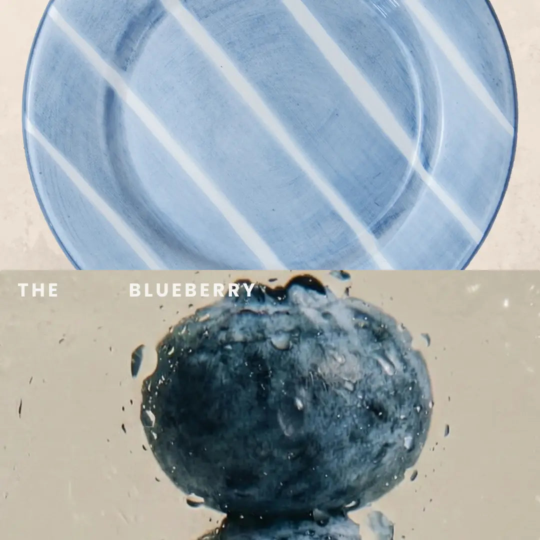 Blueberry Dessert Plate, Set of 8