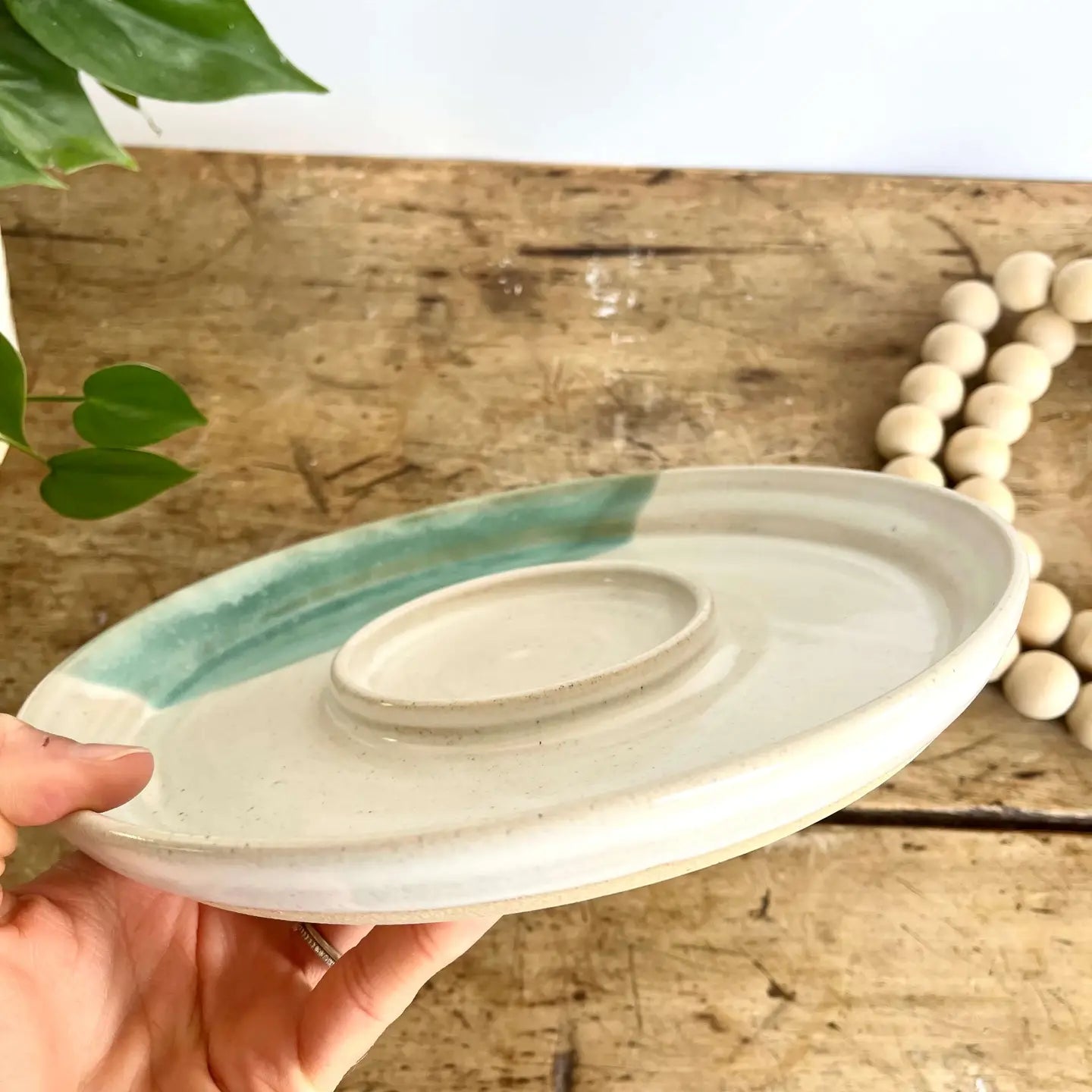 Coastal Clay Co. Bread and Oil Dipping Platter