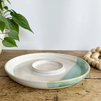Coastal Clay Co. Bread and Oil Dipping Platter