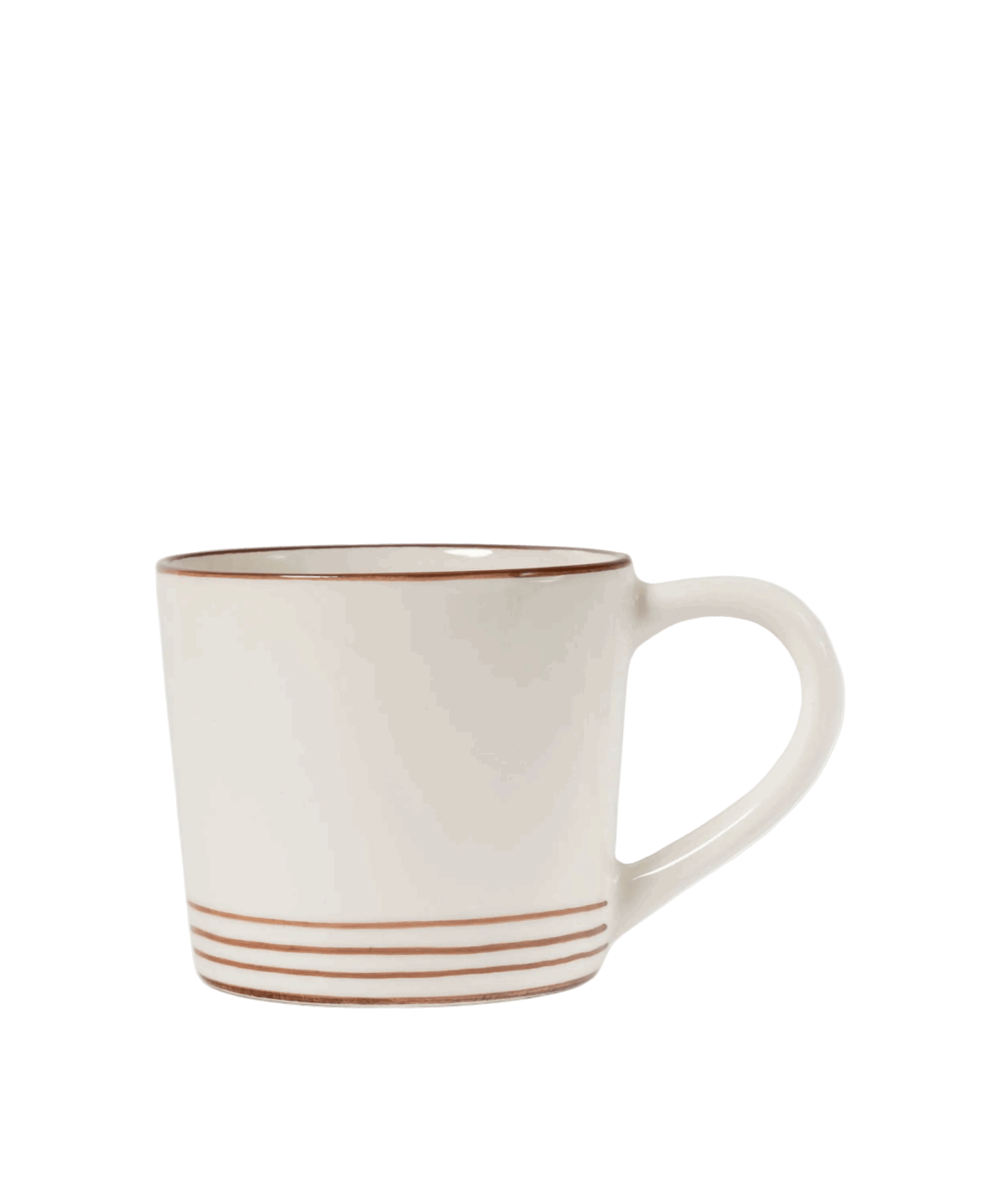 Breakfast Hand Painted Cappuccino Mug (Set of 2)
