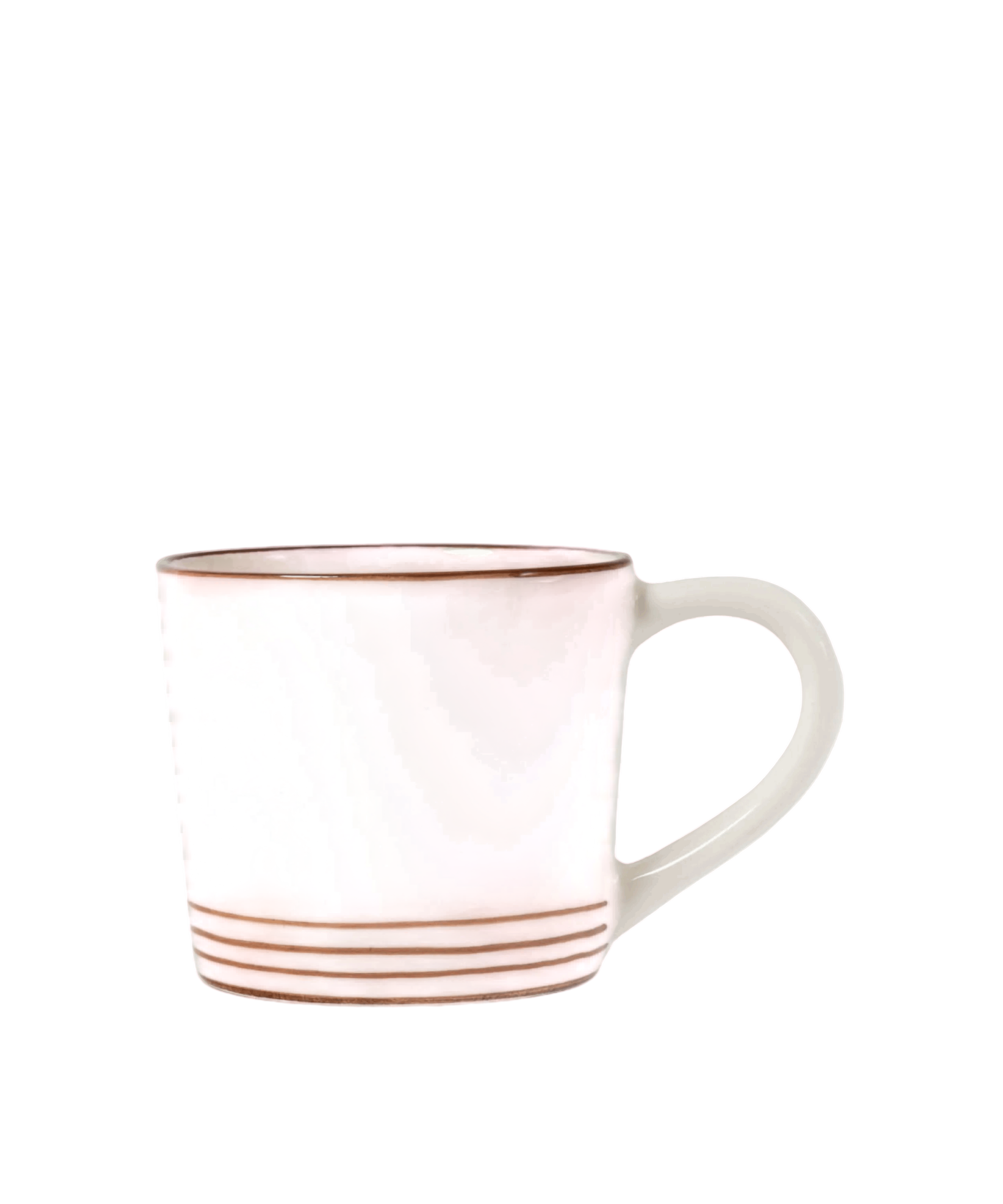 Breakfast Hand Painted Cappuccino Mug (Set of 2)