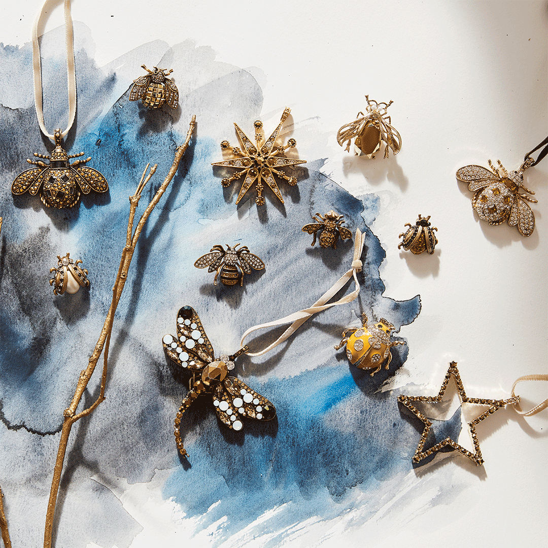 Jeweled Insect Hanging Ornaments (Set of 3)